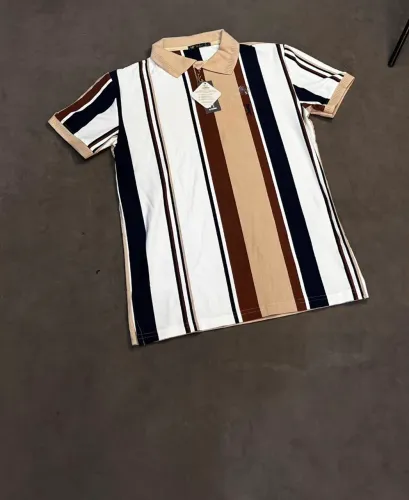 Camisas gola polo da aleatory material algodão