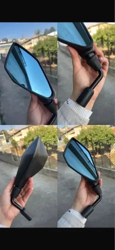 Retrovisores Rebaixado Lente Azul Convexa Premium