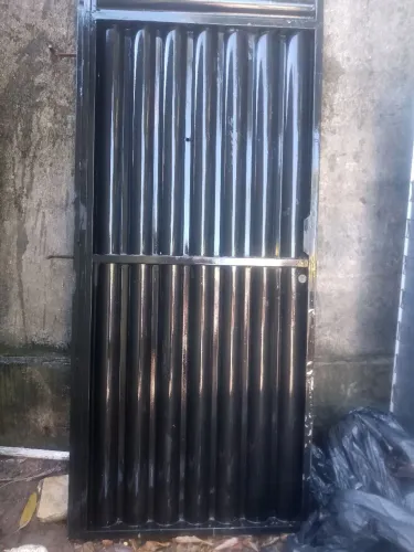 Portão 80x2 chapa galvanizada