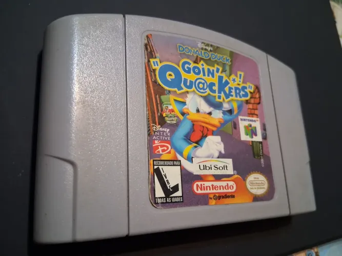 Disney Donald Duck Goin Quackers N64 na Caixa Original