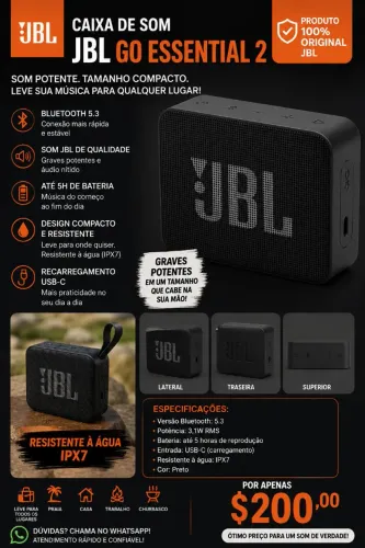 Caixa de som JBL original