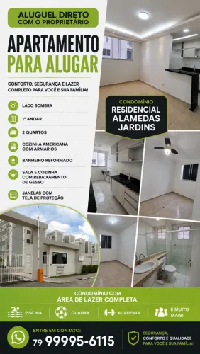 Aluga-se apartamento ALAMEDAS JARDINS