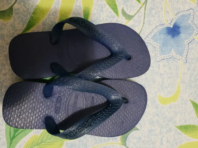 Chinelo infantil havaianas azul