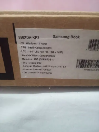 Notebook book 256GB de memória