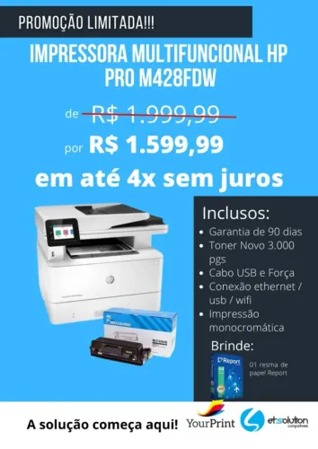Impressora HP Pro M428fdw