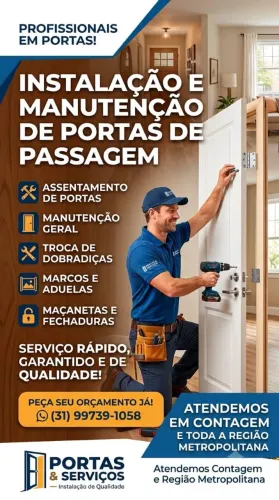 Instalações e manutencao de portas
