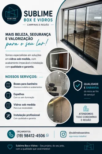 Serviço de vidraçaria