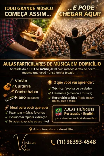 Aulas de Música em Domicílio.