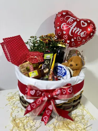 Cesta de café da manhã aniversário casamento dia dos namorados