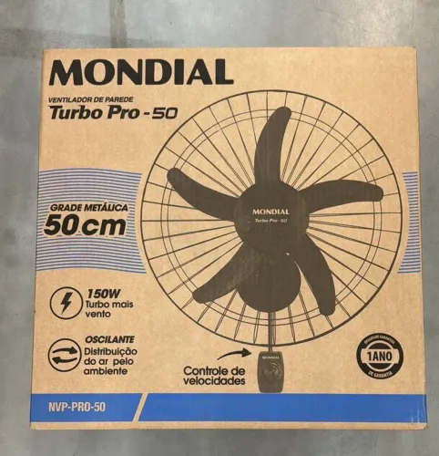 Ventilador de Parede 50 CM MONDIAL NOVO