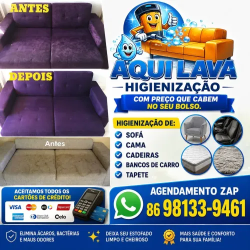 Higienização de Sofá
