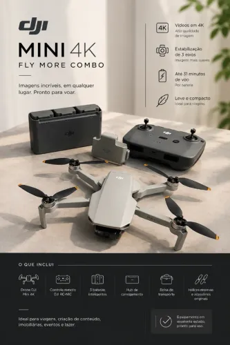 ? DJI Mini 4K Fly More Combo - Excelente estado!