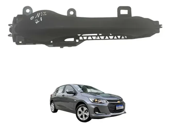 Maçaneta Externa Porta Traseira Direita Gm Onix 2020 A 2023 Preto Traseira