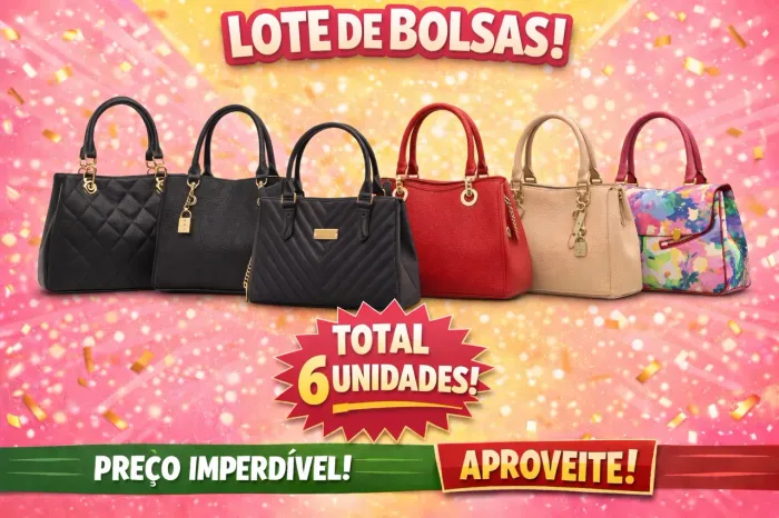 Lote de Bolsas Femininas