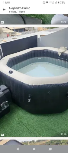 Spa inflável com aquecedor,hidro e super hidro