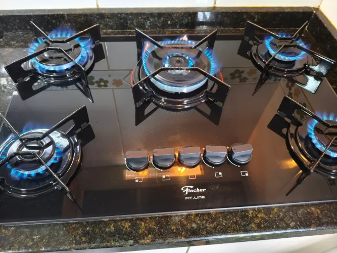 Fogão Cooktop Fischer tripla chama