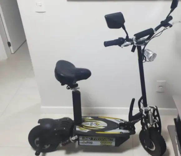 Patinete Elétrico 1000W com Banco - Potente e Confortável
