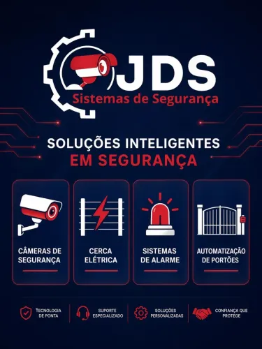Câmeras de segurança, cerca elétrica e alarmes