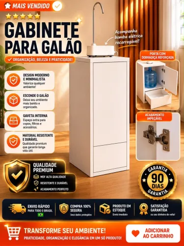 Móvel para água mineral 