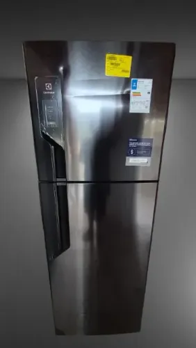Geladeira Electrolux Frost Free TF71B Duplex Efficient com AutoSense Black Inox Look - 480