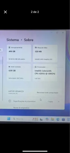 Notebook Samsung