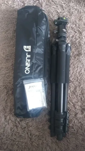 Tripé Jusino X-2640+bt-05 Ballhead 360 Graus De Alumínio Preto