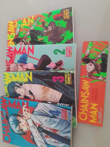 Mangá chainsaw man volume 1 a 4 PANINI