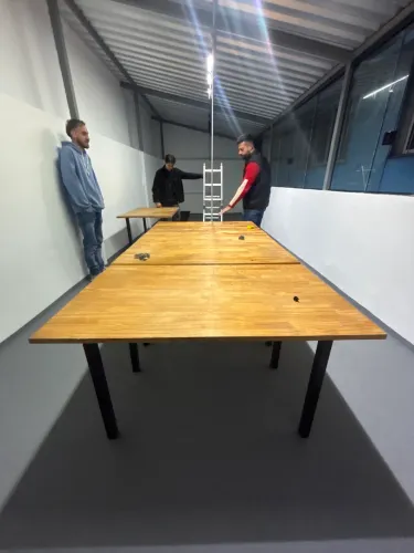 Mesa de Madeira Pinos P/ Escritório 