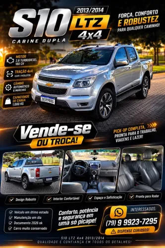 Chevrolet S10 Pick-up LTZ 2.8 TDI 4X4 CD Dies.aut 2013