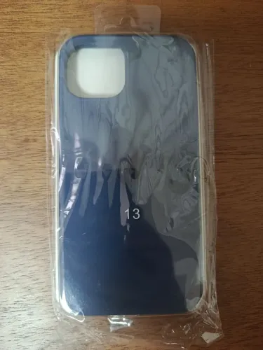 Capinha Silicone Aveludada iPhone 13 Azul Escuro - Nova na Embalagem