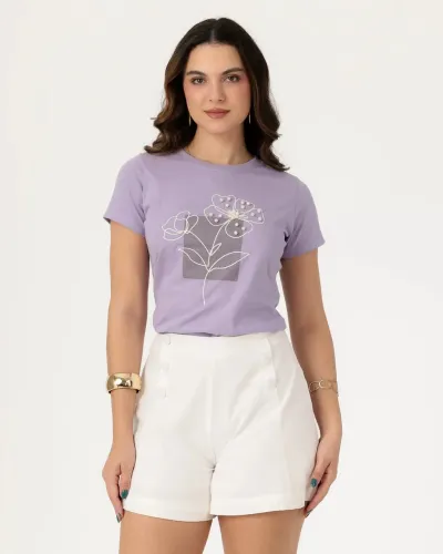 T-shirt 100% algodão 