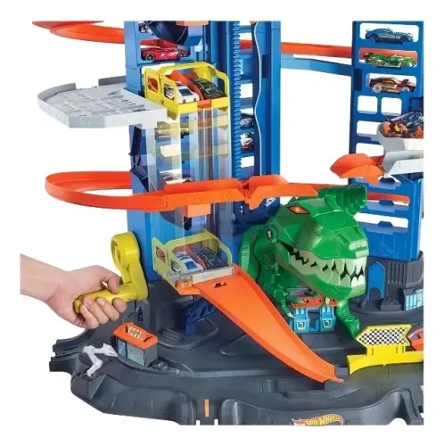 Hot Wheels Ultimate Garage Conjunto Pista T Rex 90cm - Mattel Gjl14