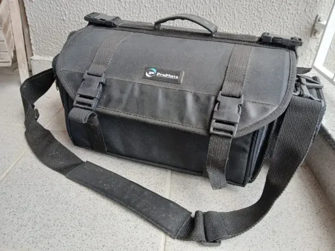 Bolsa ProPhoto Fotografia, grande, com quatro divisórias e dois bolsos laterais