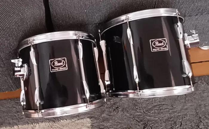 Tons de Bateria Pearl Export de 12 e 13. Cromados impecáveis. R$ 850 cada