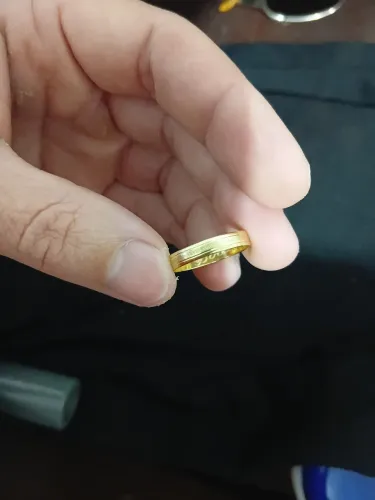 Aliança de Ouro 18k 750 maciço