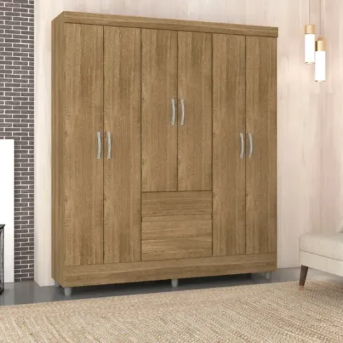 Guarda Roupa Ideal Vila Rica 6 Portas