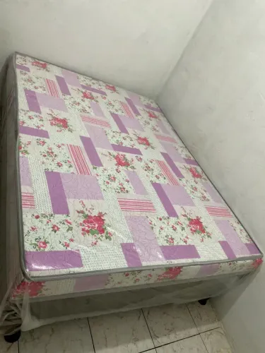 Cama box casal espuma somos fábrica