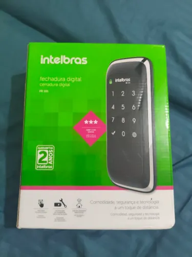 Fechadura Digital Intelbras Touch Scheen FR101 Preto