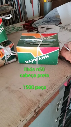 Ilhós  n50 cabeça preta 1500 unidades 