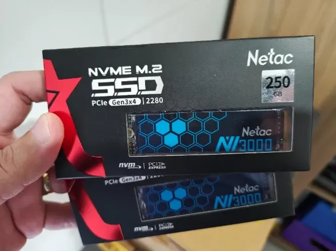 Ssd Nvme 250gb 3.0 Netac 3000 mb/s (novo/lacrado)