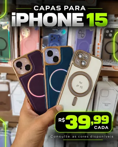 Capa Magsafe Premium iPhone 15