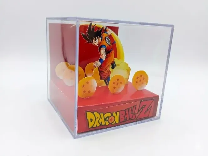 Cubo Diorama Dragon Ball Z Artesanal Decorativo Colecionável Anime
