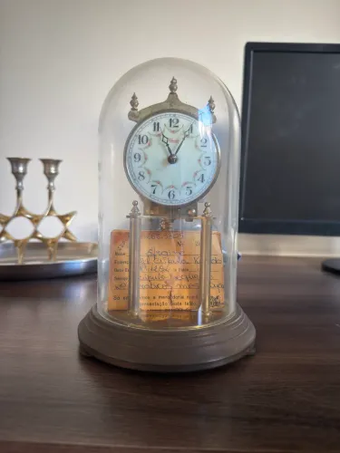 Relógio de Mesa Cúpula Antigo Kundo 400 Dias (Alemanha Ocidental)
