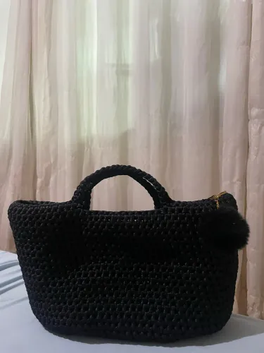 Bolsa Crochê em fio de malha