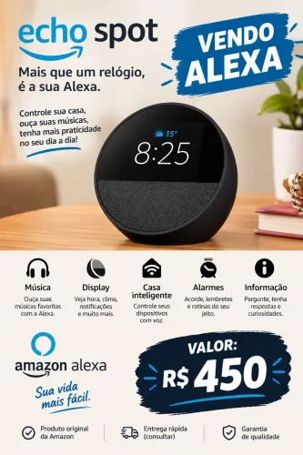Alexa com relógio