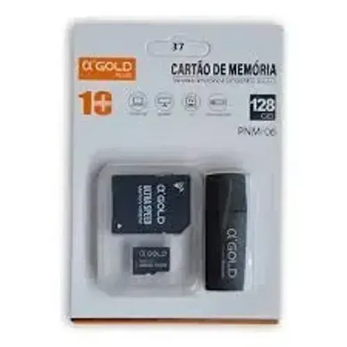 Cartão de Memória Micro Sd 128gb Classe 10 marcas Agold Hmaston Etc