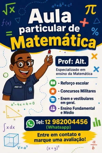 Aulas Particulares de Matemática. 