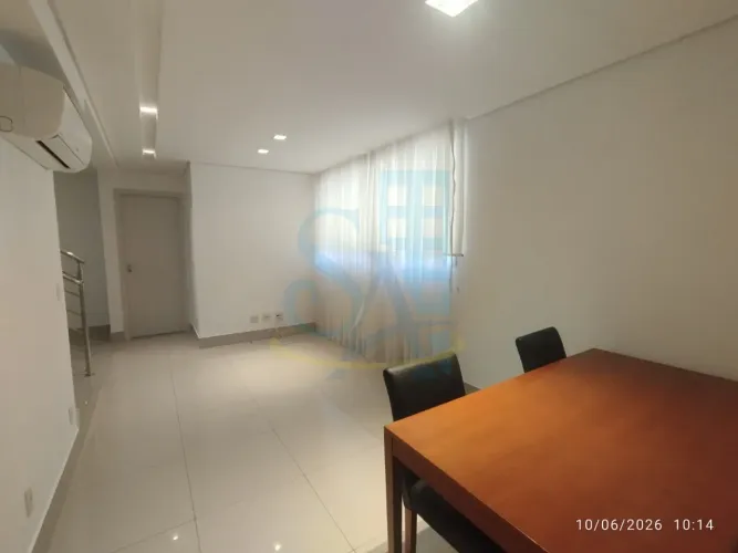 Aluguel de Cobertura de Luxo em Belo Horizonte-MG, 2 Quartos, 1 Suíte, 138m² no Santo Agos