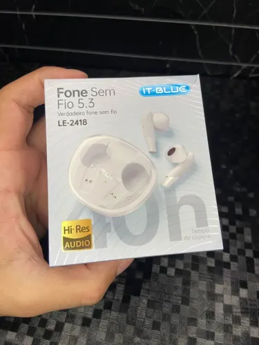 Fone de ouvido sem fio - entrega rápida - cor branca