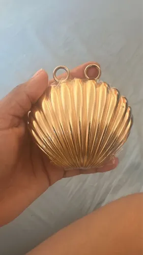 Mini bolsa dourada nova